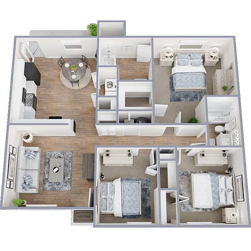 Floor plan Single Story Villa