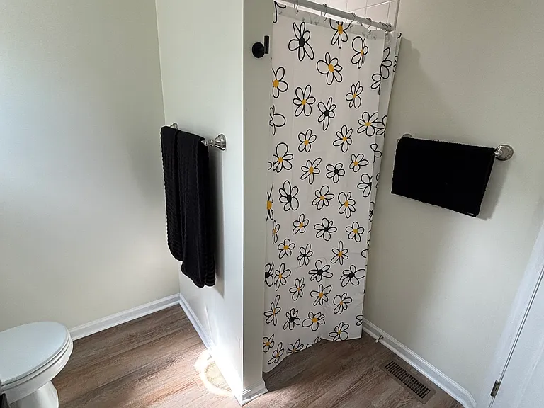 Primary bathroom shower.