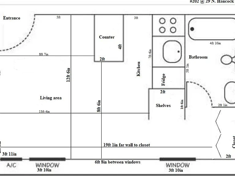 29 N. Hancock, #202 blueprint