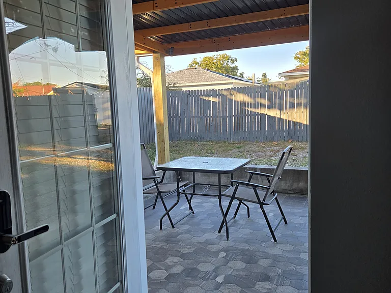 The table with 4 chairs are provided.