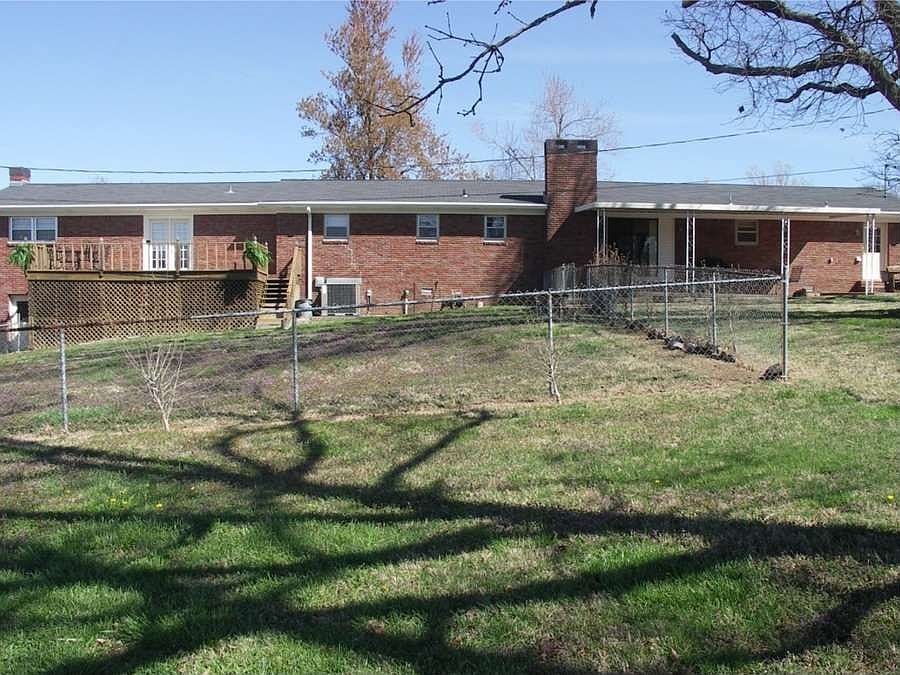 "Half of the yard is fenced."