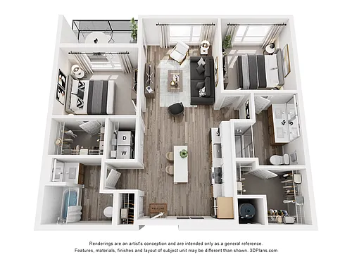 Floor plan D2-W