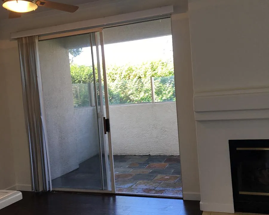 View from kitchen to the balcony