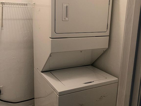 Available W/D unit for purchase. Connections in the apartment home.