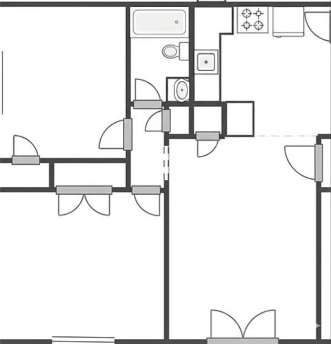 Floor plan Two Bedroom Standard