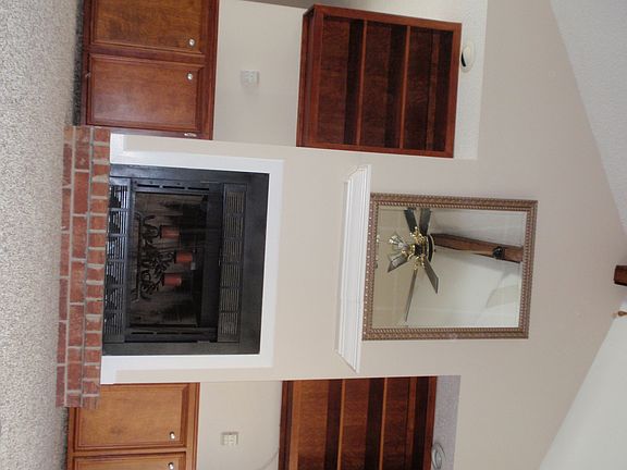 Fireplace and Vaulted ceiling
