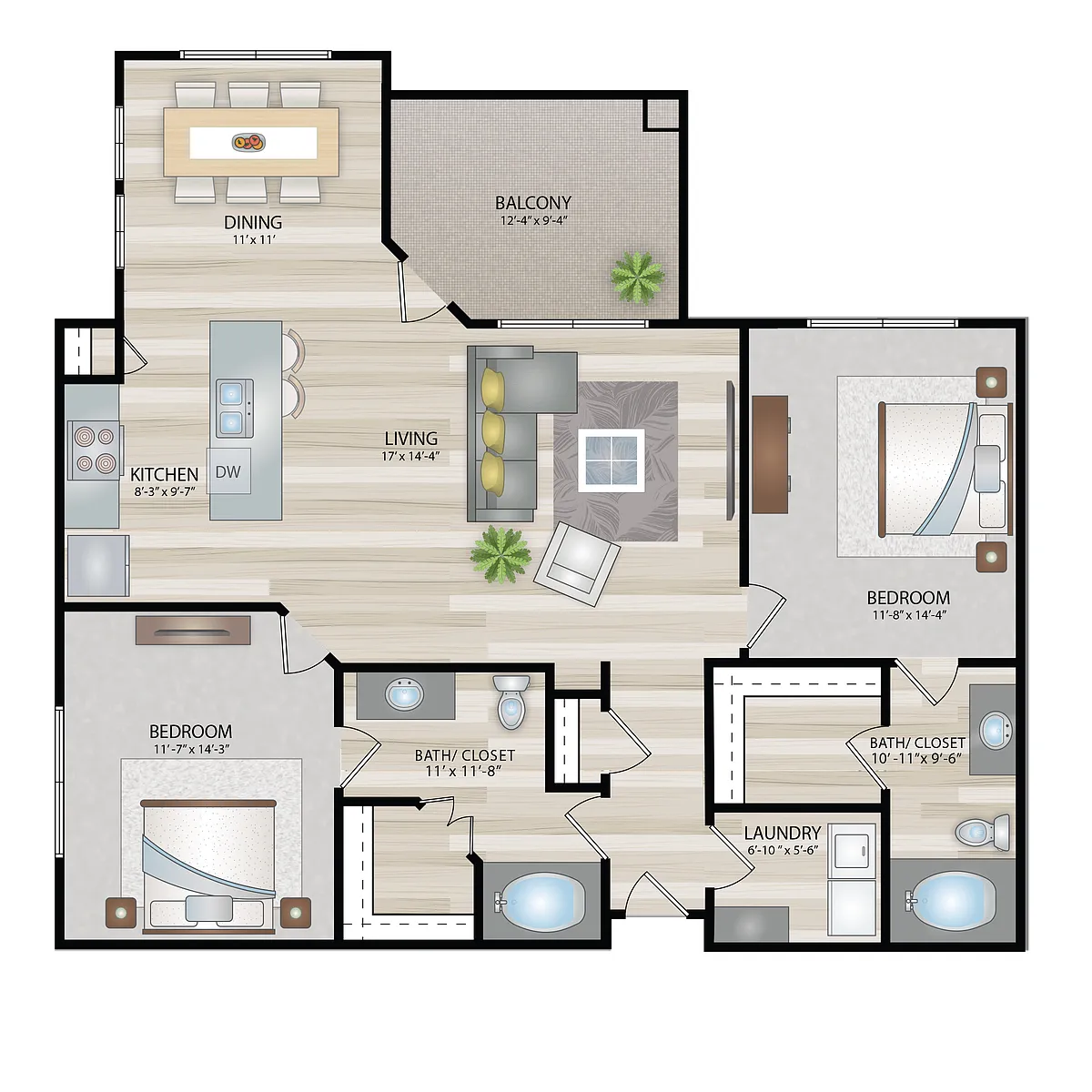 Floor plan B3