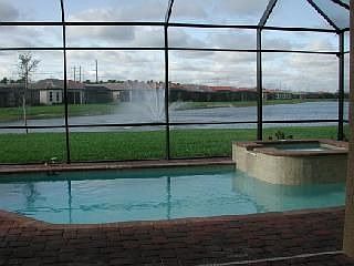Lanai and pool area