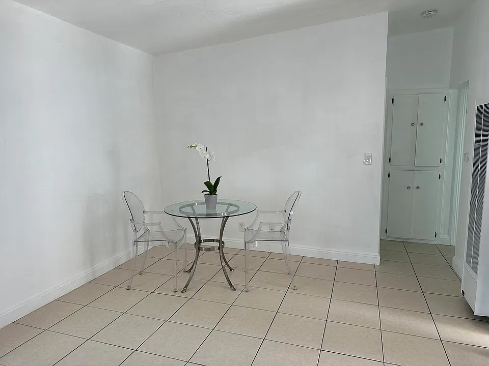 View of living room from front door.
