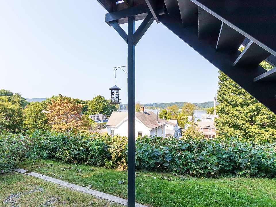 Back view of house overlooking village and Hudson River