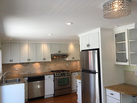 All stainless appliances. Natural gas cooking range. Mostly