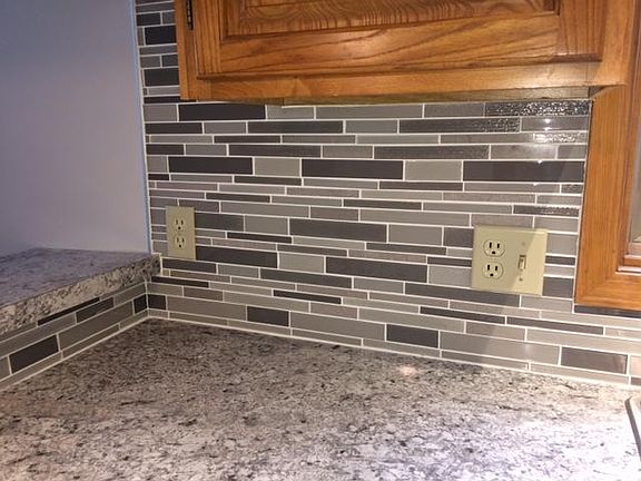 New counter top and tile backsplash