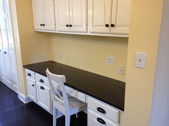 Office area in the kitchen