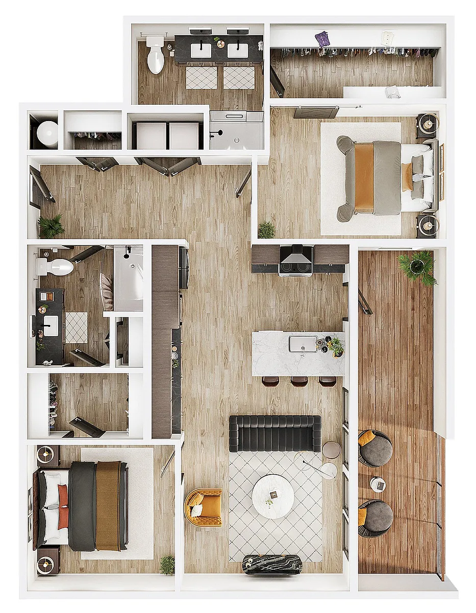 Floor plan B1 Iron