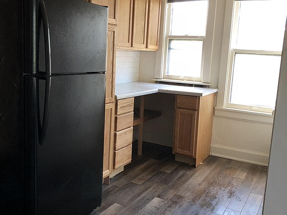 New refrigerator and cabinets