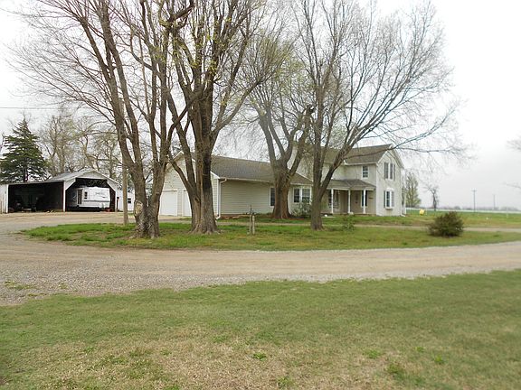 SW corner of house 2x garage