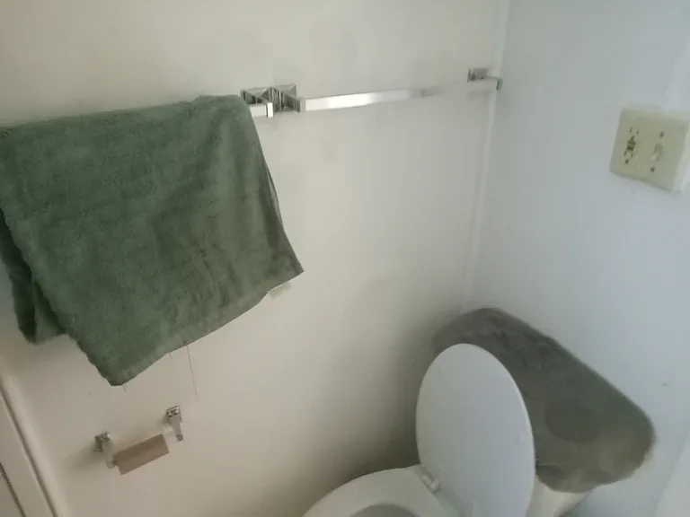 Bathroom off kitchen (to the far right)