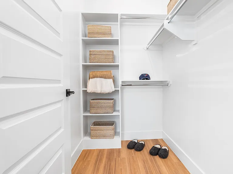 Organized and roomy storage.