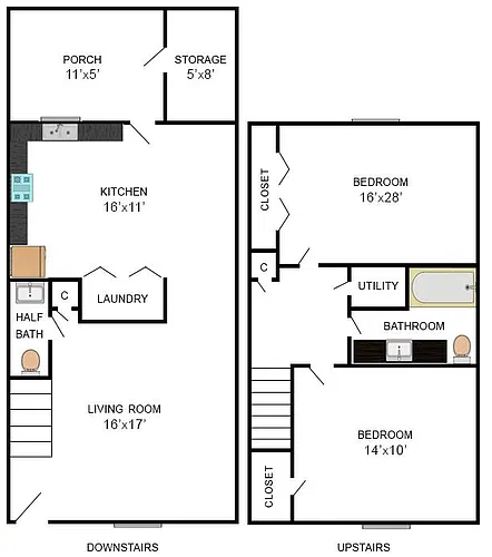 Floor plan Ossabaw