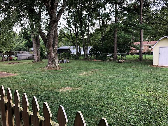 backyard with matured trees
