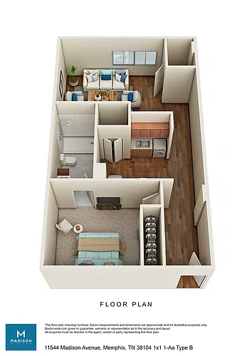 Floor plan 1X1