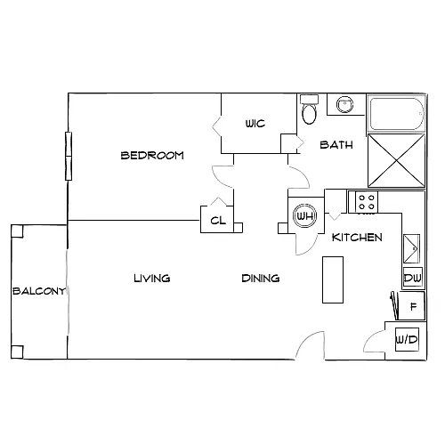 Floor plan Design 1B