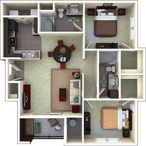 Floor plan 2X2A