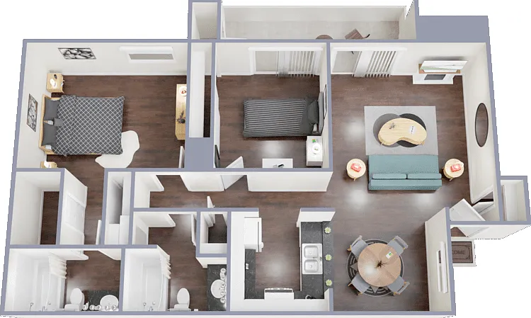 2x2 Floorplan Diagram