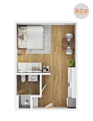 Floor plan Studio B