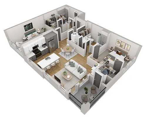 Floor plan Foothills | 1.1