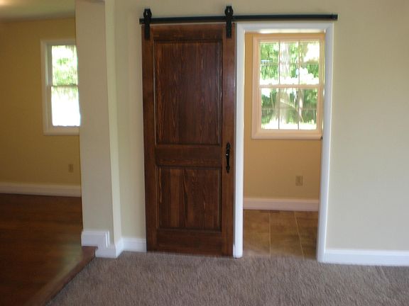 family room into bath