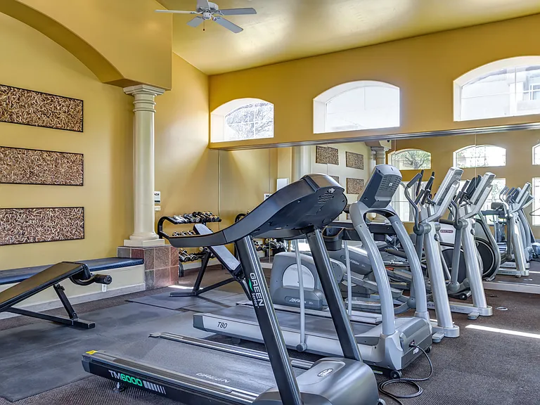 Fitness center with cardio equipment