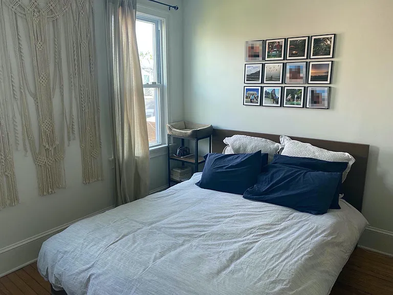 main bedroom at rear of house