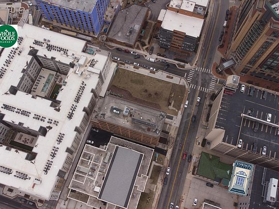 Aerial Photo showing the short walk from 308 Washington Avenue to the brand new Whole Foods that just opened in 2022.
