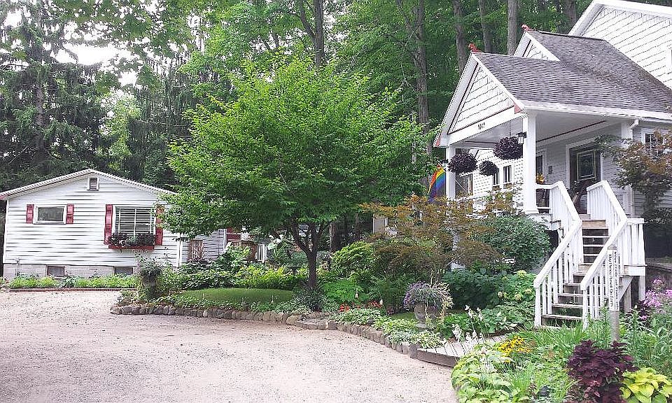 Front view of both houses