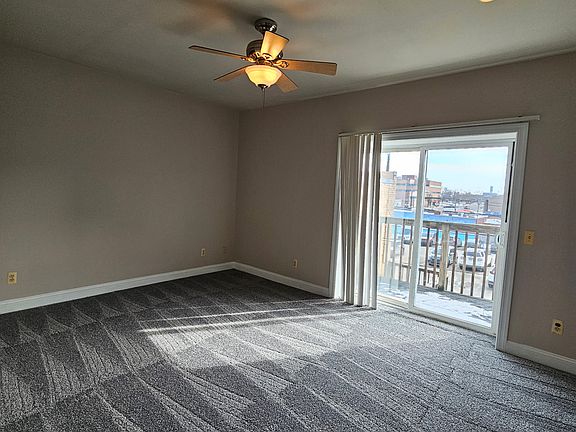 Large living room with private
 walk out balcony