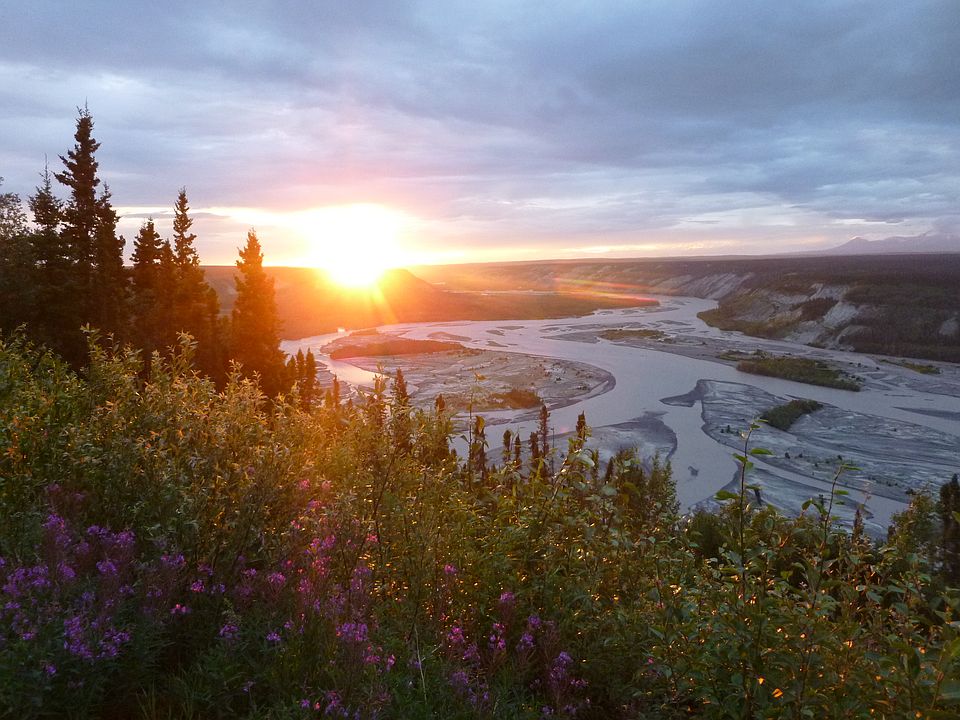 Sunset on the Copper River