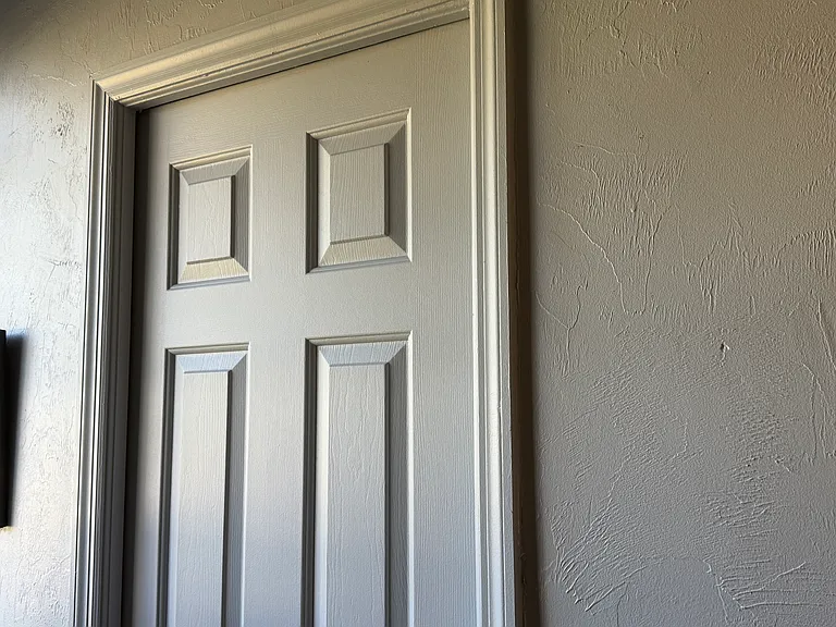 Entire house was just painted in gray; inside and out as well as both barns inside and out, mailbox, well, bird house and dressage boards. All doors are pocket and are heavy, not cheap.
