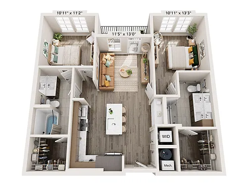 Floor plan B1-HC