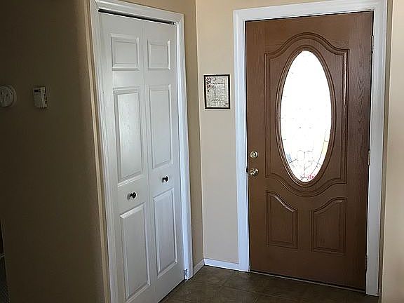 Front entry and coat closet