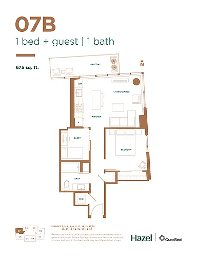Floor plan 1107