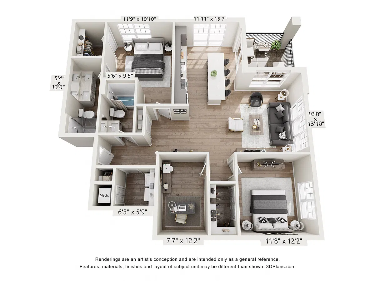 Floor plan Walker Style B