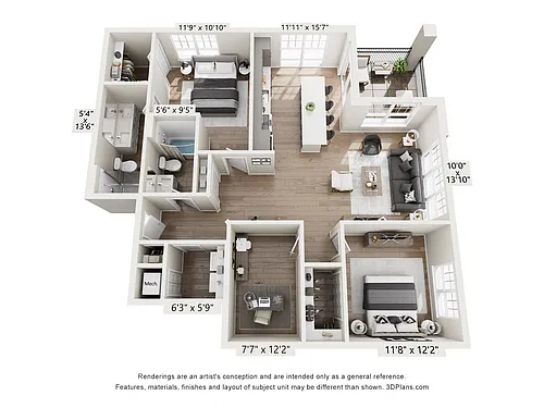Floor plan Walker Style B