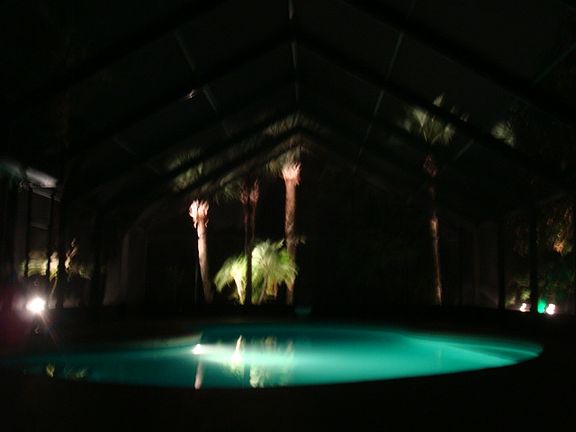 Pool at night