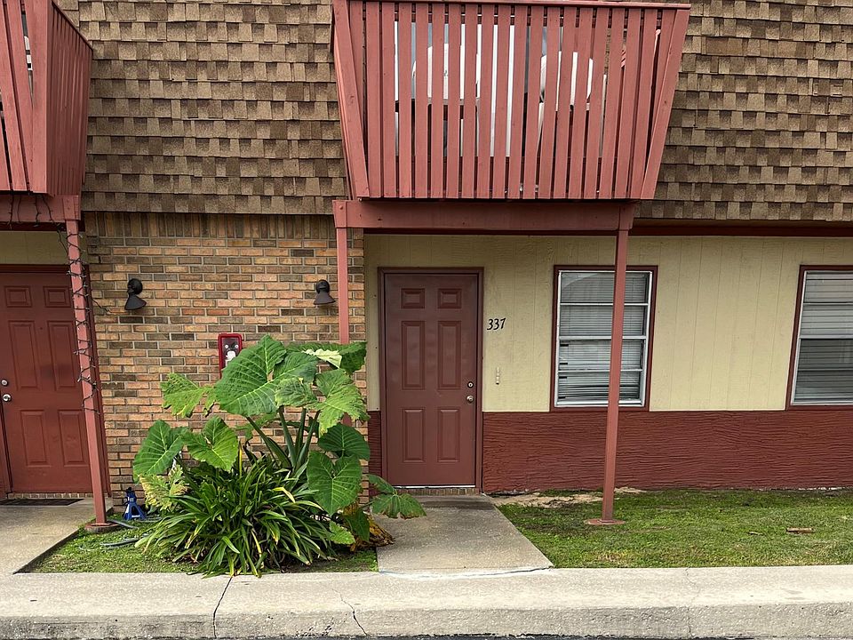 Front door and balcony
