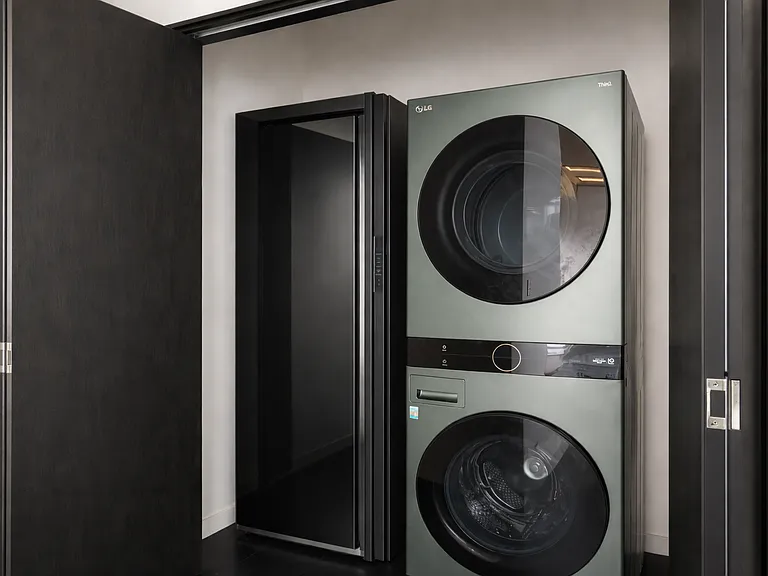 LG airdresser with energy efficient LG washer and dryer.