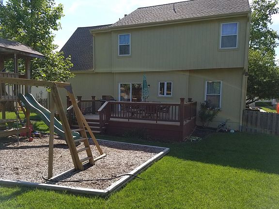 Deck leading off kitchen.