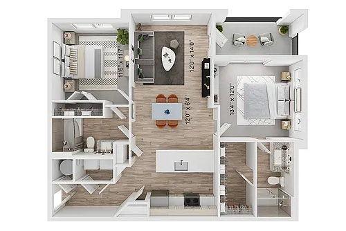 Floor plan B1-B