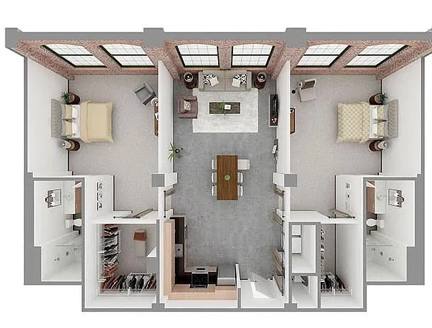Floor plan T2-A