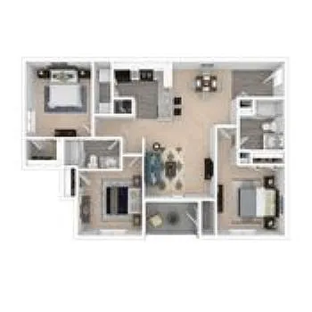 Floor plan 3 bed 2 bath